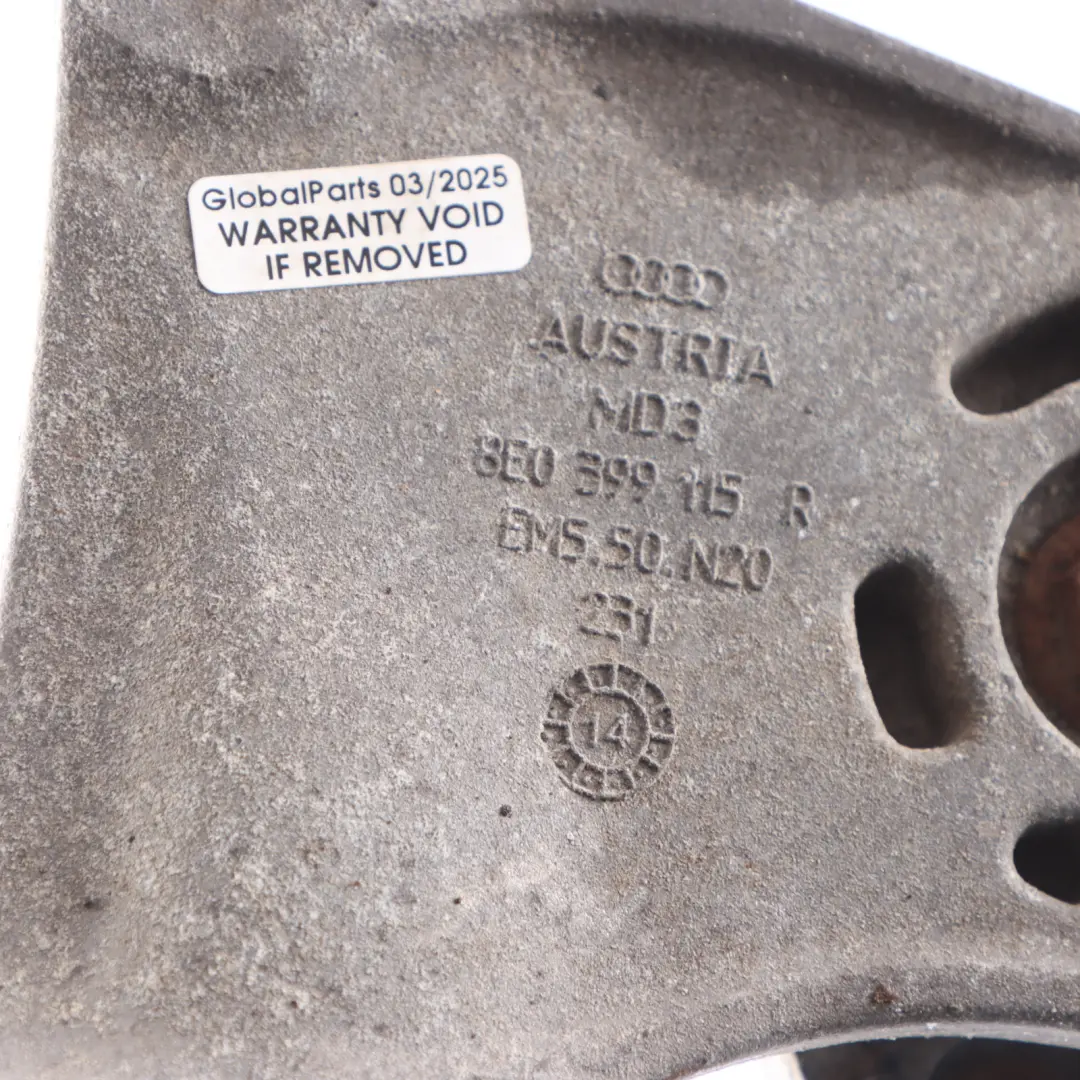 Gearbox Support Mount Bracket Holder to Audi A4 B7 with Part number 8E0399115R Audi A4 B7 Gearbox Support Mount Bracket Holder - SKU 8E0399115R - Part number 8E0399115R