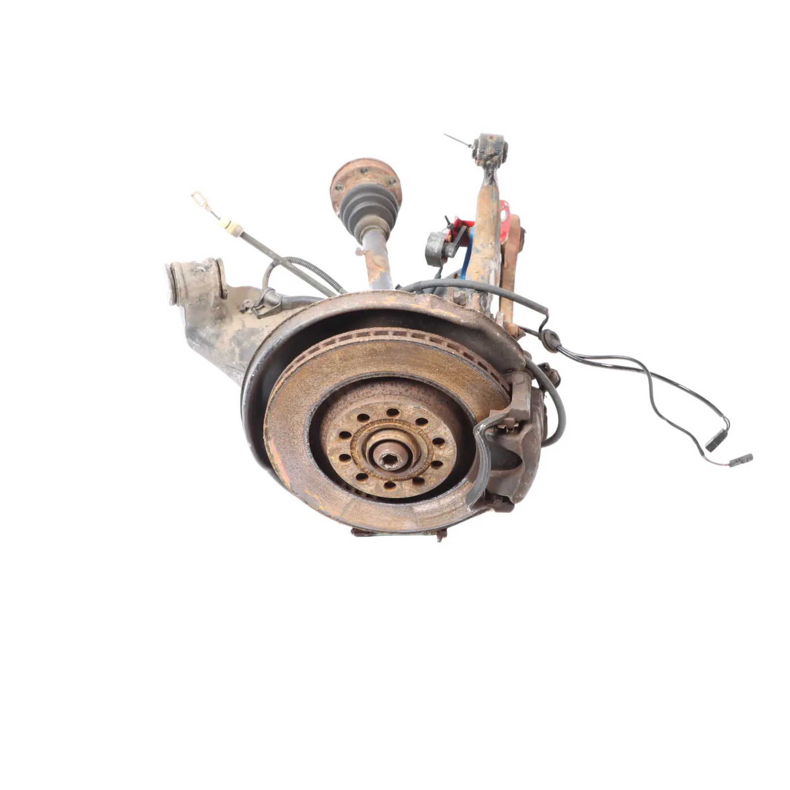 Audi S4 B6 4.2 V8 Quattro Rear Left N/S Suspension Leg Wheel Hub Brake Disc
