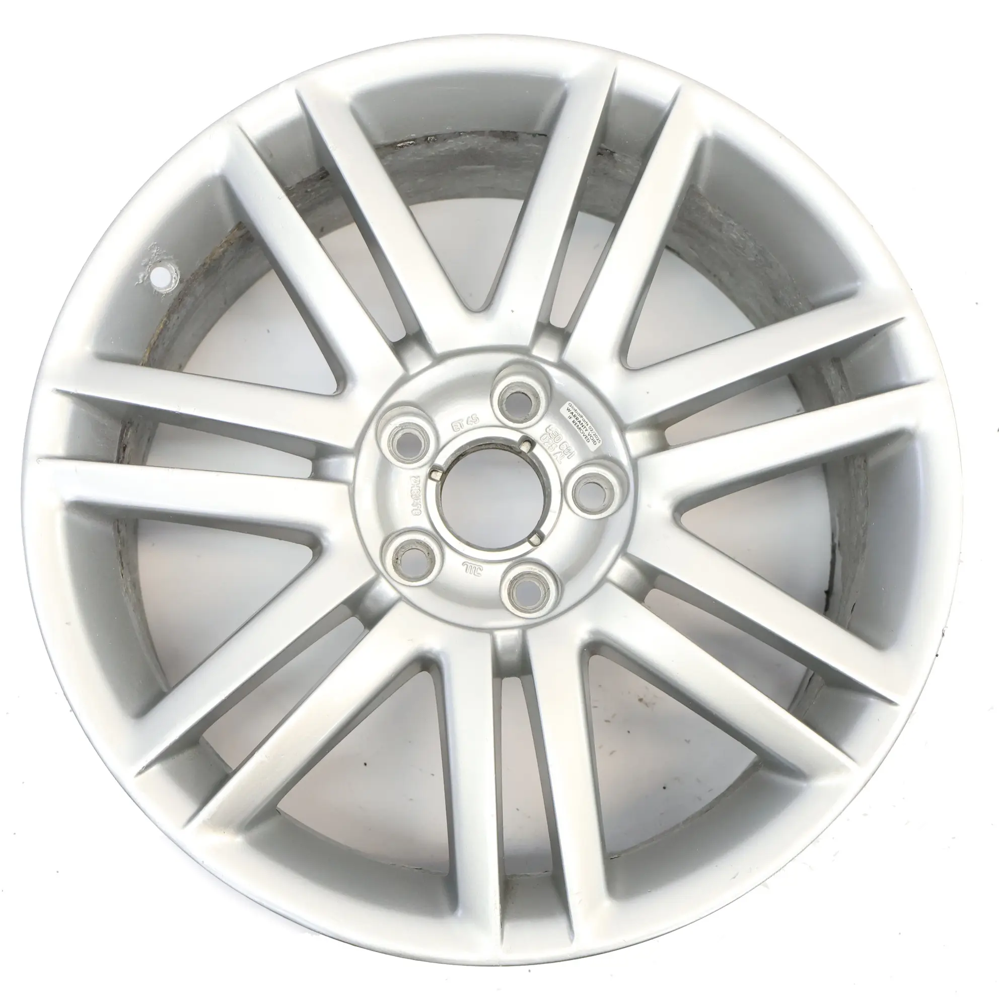 Audi A4 B7 8E Cerchio Lega Argento 18" 8J ET:43 Doppie Razze 8E0601025AL