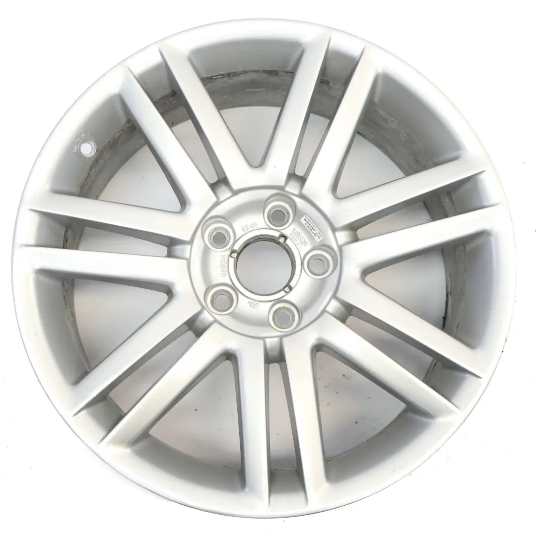 Silberne Alufelge 18" 8J ET:43 Doppelspeiche für Audi A4 B7 8E mit Teilenummer 8E0601025AL Audi A4 B7 8E Silberne Alufelge 18" 8J ET:43 Doppelspeiche - SKU 8E0601025AL-1 - Teilenummer 8E0601025AL