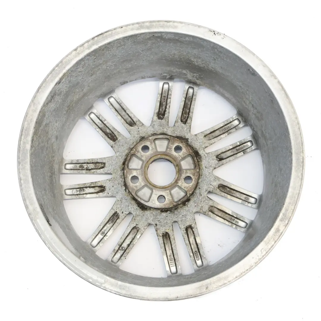 Felga Aluminiowa Srebrna 18" 8J ET:43 Twin Spoke do Audi A4 B7 8E o numerze 8E0601025AL Audi A4 B7 8E Felga Aluminiowa Srebrna 18" 8J ET:43 Twin Spoke - SKU 8E0601025AL-1 - Numer Części 8E0601025AL