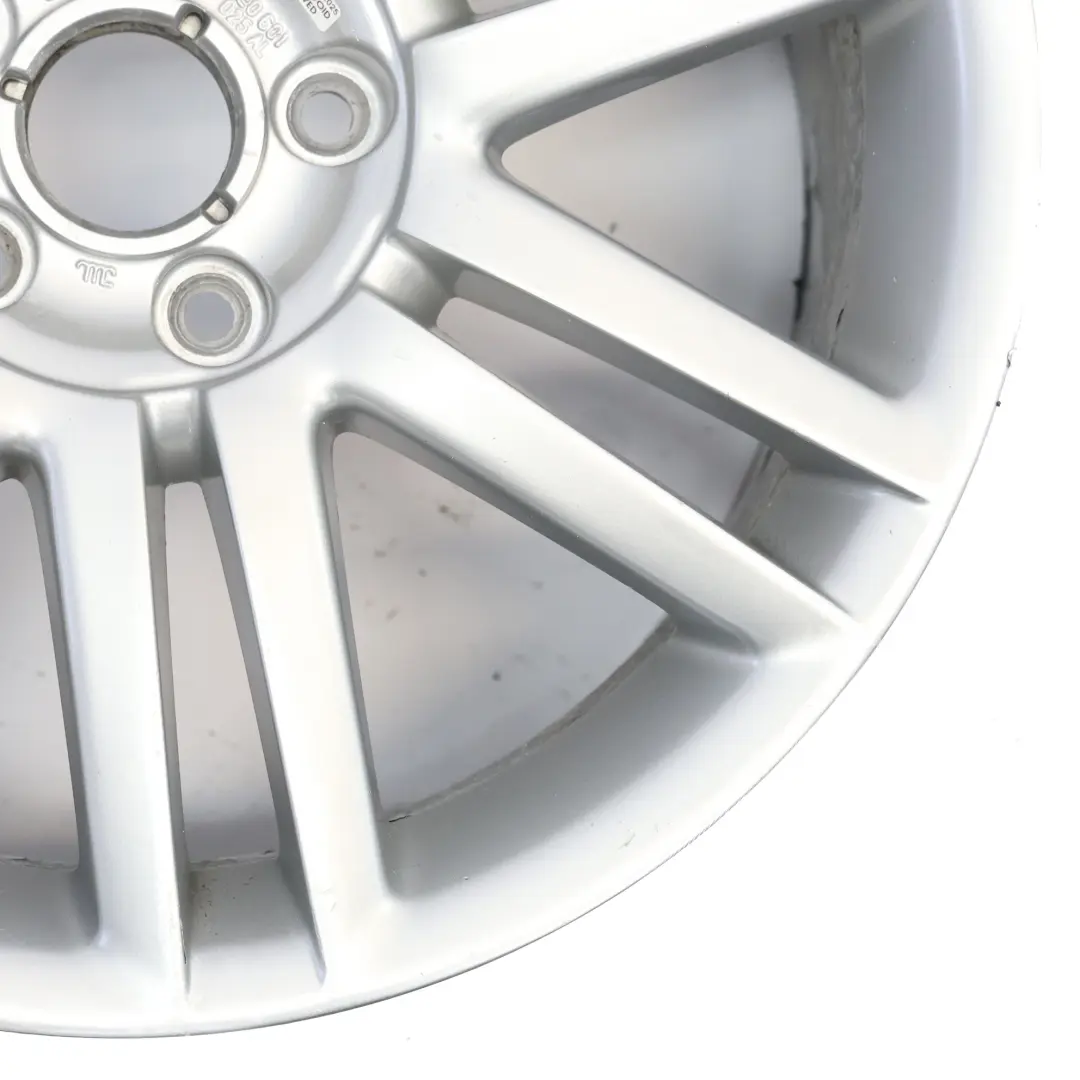 Jante Alliage Argent 18" 8J ET:43 Doubles Branches Audi A4 B7 8E - SKU 8E0601025AL-1 - Numéro de pièce 8E0601025AL