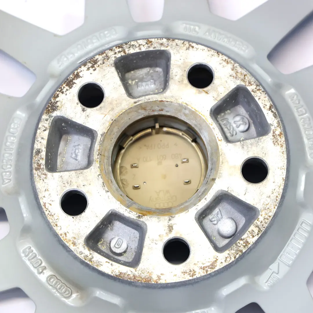 Alloy Wheel Rim 18" ET:43 8J to Audi A4 B7 8E Silver with Part number 8E0601025BF Audi A4 B7 8E Silver Alloy Wheel Rim 18" ET:43 8J - SKU 8E0601025BF-1 - Part number 8E0601025BF