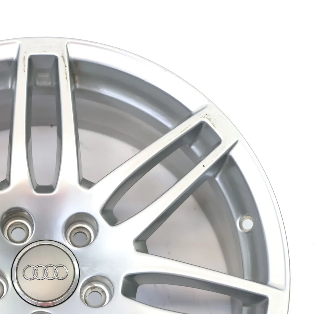 Audi A4 B7 8E Silberne Leichtmetallfelge Alufelge 18" ET:43 8J - SKU 8E0601025BF-1 - Teilenummer 8E0601025BF