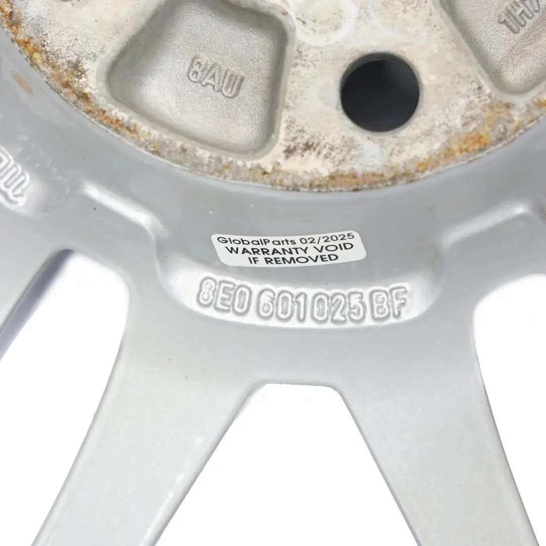 Alloy Wheel Rim 18" ET:43 8J to Audi A4 B7 8E Silver with Part number 8E0601025BF Audi A4 B7 8E Silver Alloy Wheel Rim 18" ET:43 8J - SKU 8E0601025BF-2 - Part number 8E0601025BF