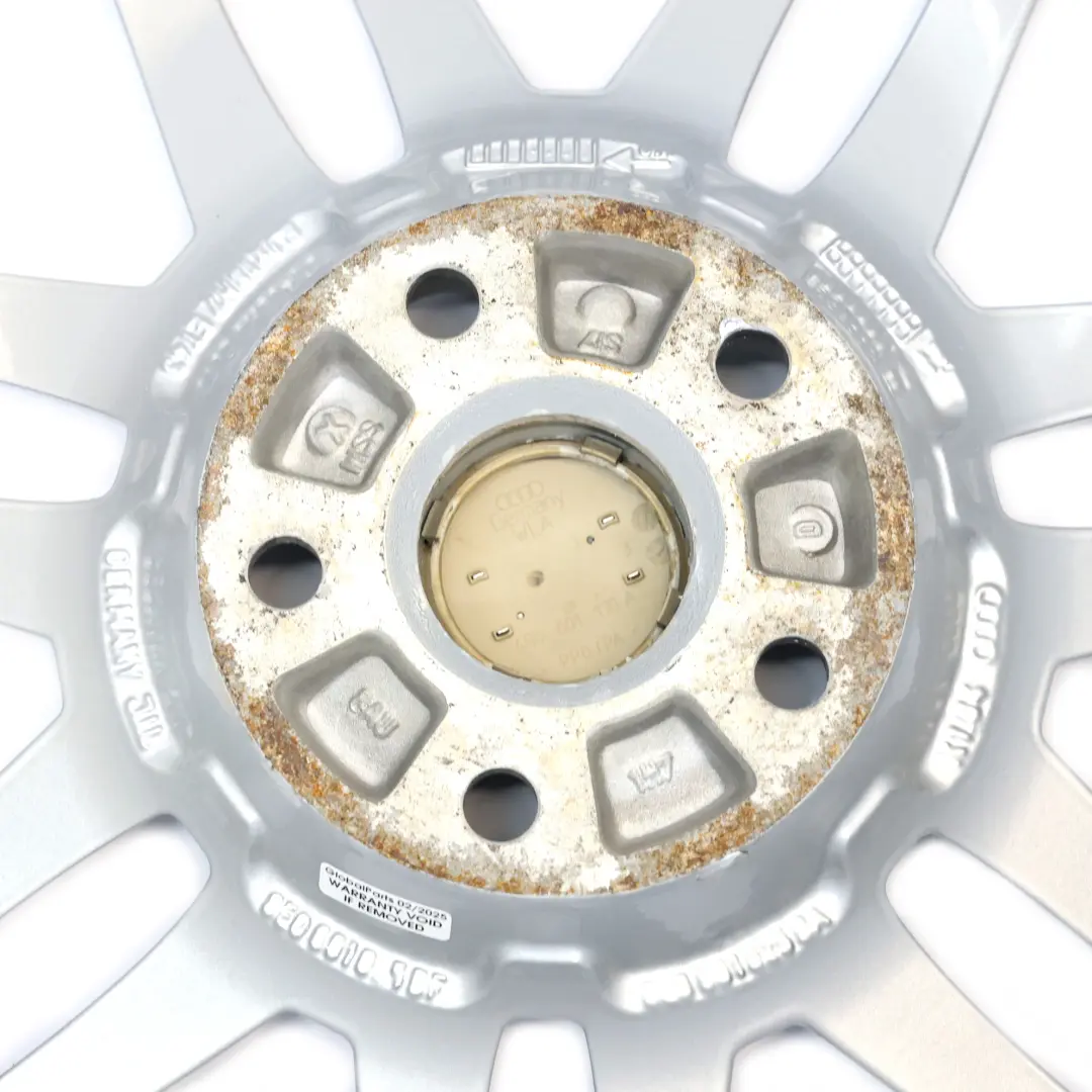 Alloy Wheel Rim 18" ET:43 8J to Audi A4 B7 8E Silver with Part number 8E0601025BF Audi A4 B7 8E Silver Alloy Wheel Rim 18" ET:43 8J - SKU 8E0601025BF-3 - Part number 8E0601025BF