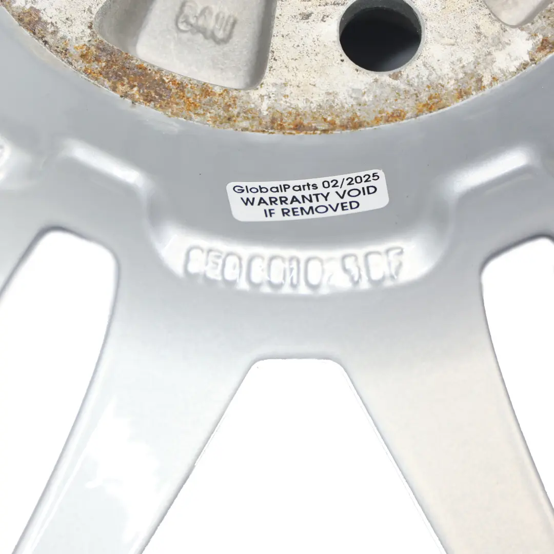 Audi A4 B7 8E Silver Alloy Wheel Rim 18" ET:43 8J - SKU 8E0601025BF-3 - Part number 8E0601025BF