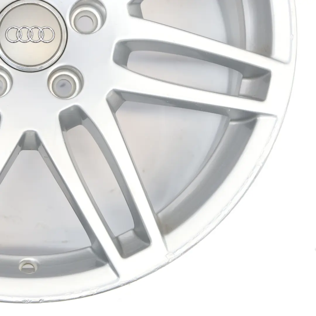 Alloy Wheel Rim 18" ET:43 8J to Audi A4 B7 8E Silver with Part number 8E0601025BF Audi A4 B7 8E Silver Alloy Wheel Rim 18" ET:43 8J - SKU 8E0601025BF-3 - Part number 8E0601025BF
