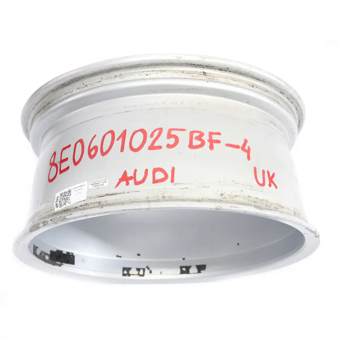 Alloy Wheel Rim 18" ET:43 8J to Audi A4 B7 8E Silver with Part number 8E0601025BF Audi A4 B7 8E Silver Alloy Wheel Rim 18" ET:43 8J - SKU 8E0601025BF-4 - Part number 8E0601025BF