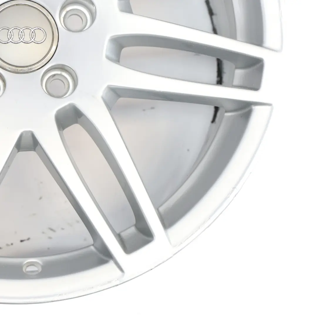 Alloy Wheel Rim 18" ET:43 8J to Audi A4 B7 8E Silver with Part number 8E0601025BF Audi A4 B7 8E Silver Alloy Wheel Rim 18" ET:43 8J - SKU 8E0601025BF-4 - Part number 8E0601025BF