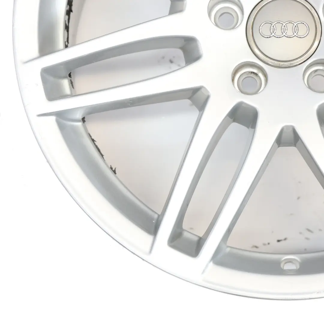 Alloy Wheel Rim 18" ET:43 8J to Audi A4 B7 8E Silver with Part number 8E0601025BF Audi A4 B7 8E Silver Alloy Wheel Rim 18" ET:43 8J - SKU 8E0601025BF-4 - Part number 8E0601025BF