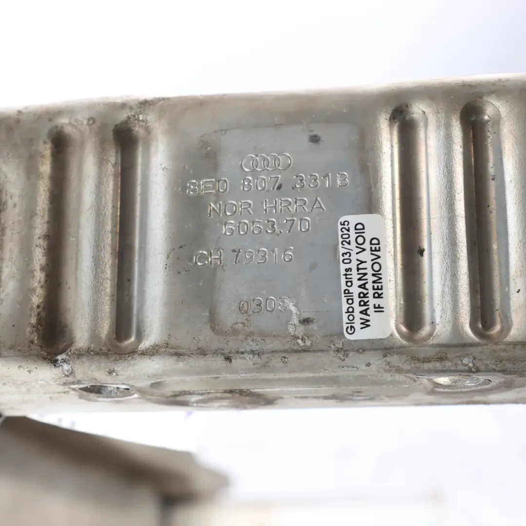 Bumper Carrier Cross Member Support Crash Bar to Audi S4 B6 Rear with Part number 8E0807309C Audi S4 B6 Rear Bumper Carrier Cross Member Support Crash Bar - SKU 8E0807309C - Part number 8E0807309C