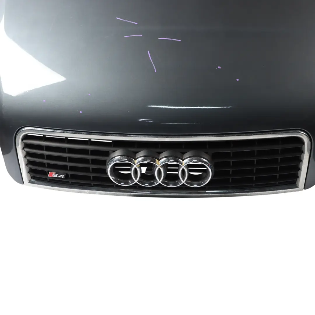 Front Hood Bonnet Panel Cover Dolphin Grey Metallic - X7Z to Audi S4 B6 with Part number 8E0823029 Audi S4 B6 Front Hood Bonnet Panel Cover Dolphin Grey Metallic - X7Z - SKU 8E0823029-DGM - Part number 8E0823029