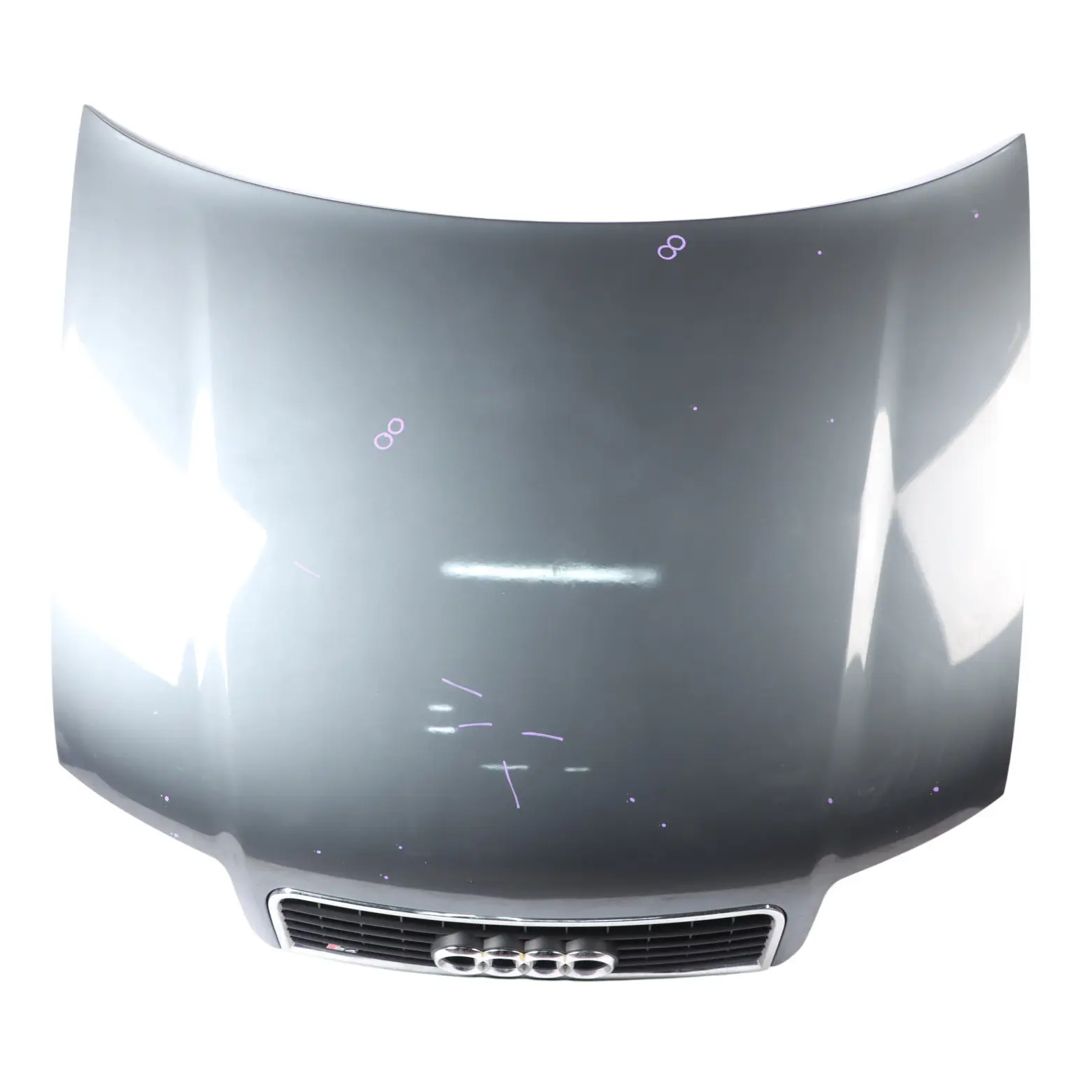 Audi S4 B6 Front Hood Bonnet Panel Cover Dolphin Grey Metallic - X7Z