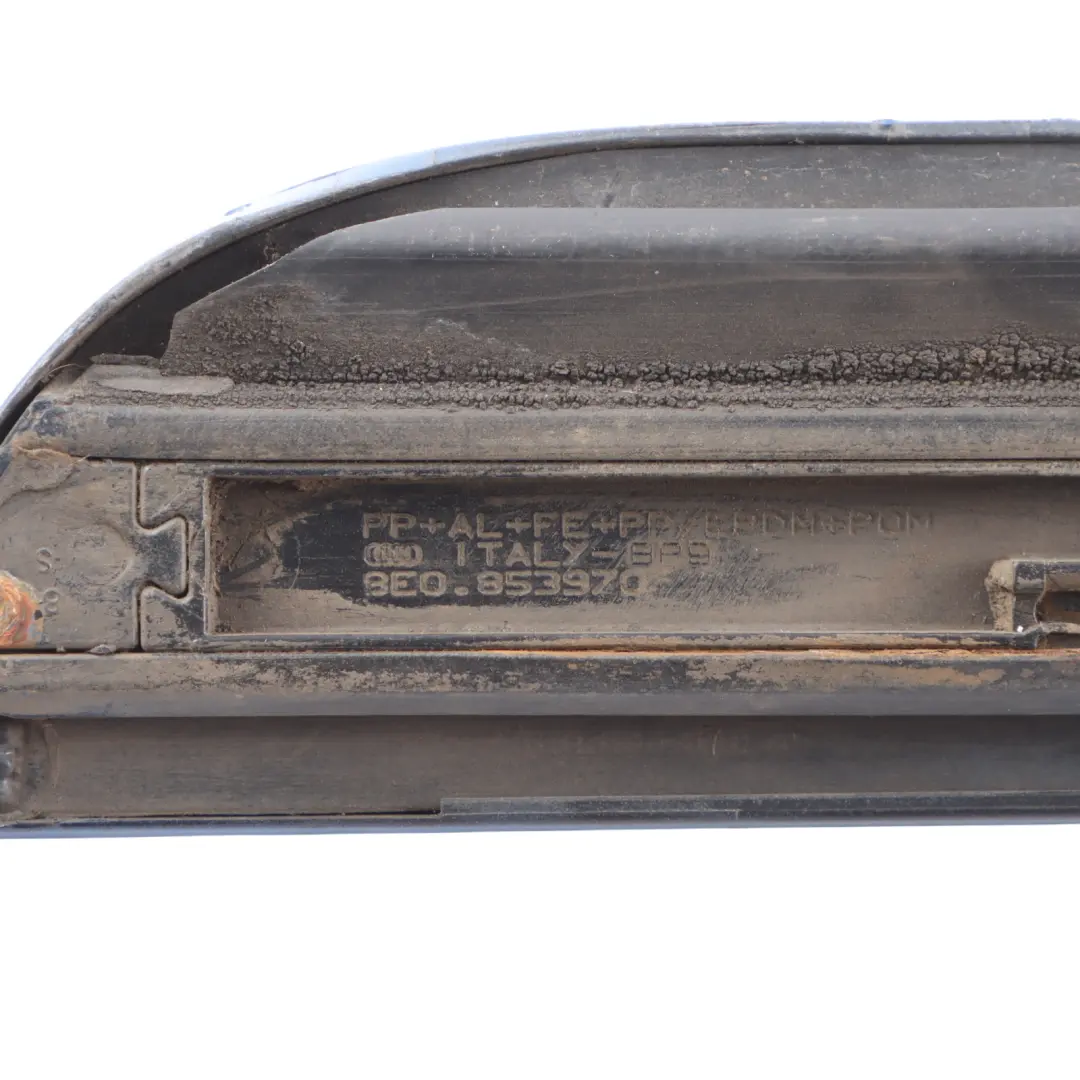 Door Lower Strip Moulding Right O/S Sprint Blue Pearl - Z5F to Audi S4 B7 Rear with Part number 8E0853970A Audi S4 B7 Rear Door Lower Strip Moulding Right O/S Sprint Blue Pearl - Z5F - SKU 8E0853970A-SPR - Part number 8E0853970A