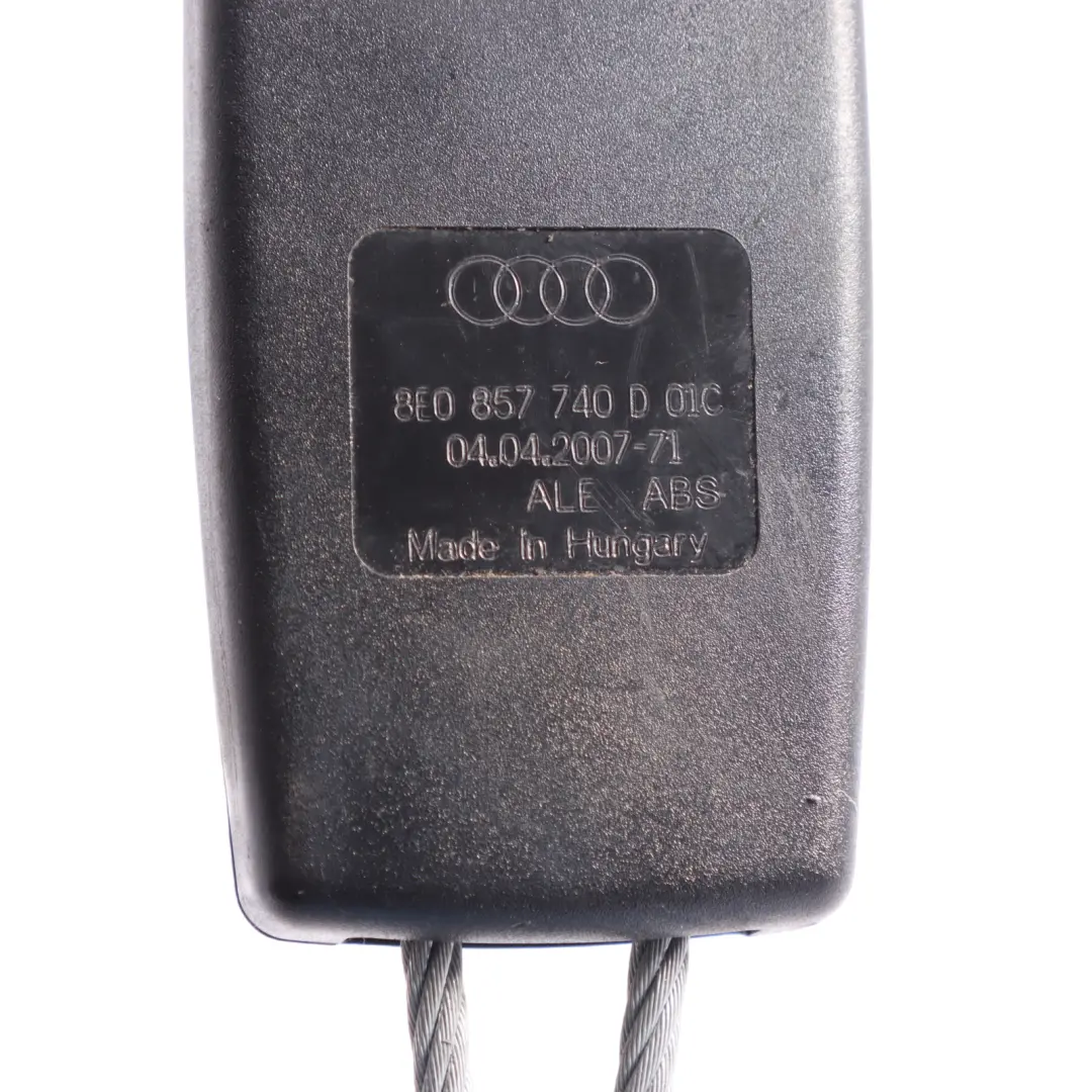Audi S4 B7 Rear Seat Belt Buckle Belt Tensioner Right O/S - SKU 8E0857740D - Part number 8E0857740D