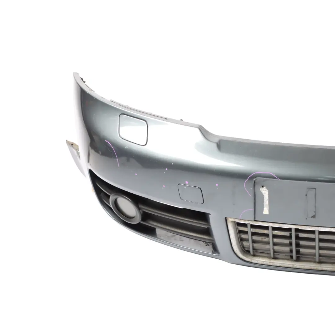 Front Bumper Trim Panel Cover Dolphin Grey Metallic - X7Z to Audi S4 B6 with Part number 8E0898193A Audi S4 B6 Front Bumper Trim Panel Cover Dolphin Grey Metallic - X7Z - SKU 8E0898193A-DGM - Part number 8E0898193A