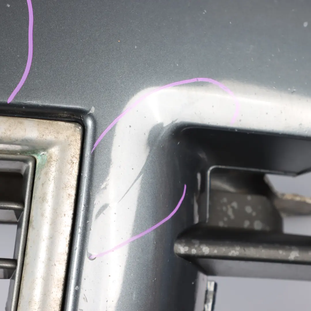 Front Bumper Trim Panel Cover Dolphin Grey Metallic - X7Z to Audi S4 B6 with Part number 8E0898193A Audi S4 B6 Front Bumper Trim Panel Cover Dolphin Grey Metallic - X7Z - SKU 8E0898193A-DGM - Part number 8E0898193A