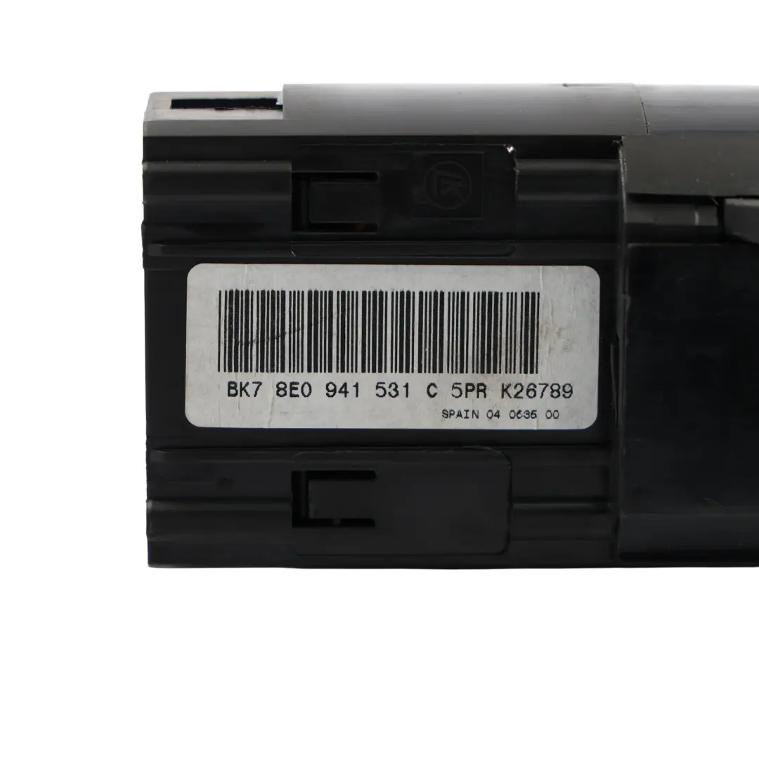 Panel Control Interruptor Faros Unidad De Luz Antiniebla para Audi A4 B8 con número de pieza 8E0941531C Audi A4 B8 Panel Control Interruptor Faros Unidad De Luz Antiniebla - SKU 8E0941531C - Número de pieza 8E0941531C