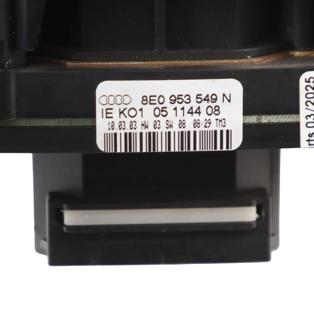 Steering Column Switch Wiper Indicator Stalk to Audi S4 B6 with Part number 8E0953549N Audi S4 B6 Steering Column Switch Wiper Indicator Stalk - SKU 8E0953549N - Part number 8E0953549N