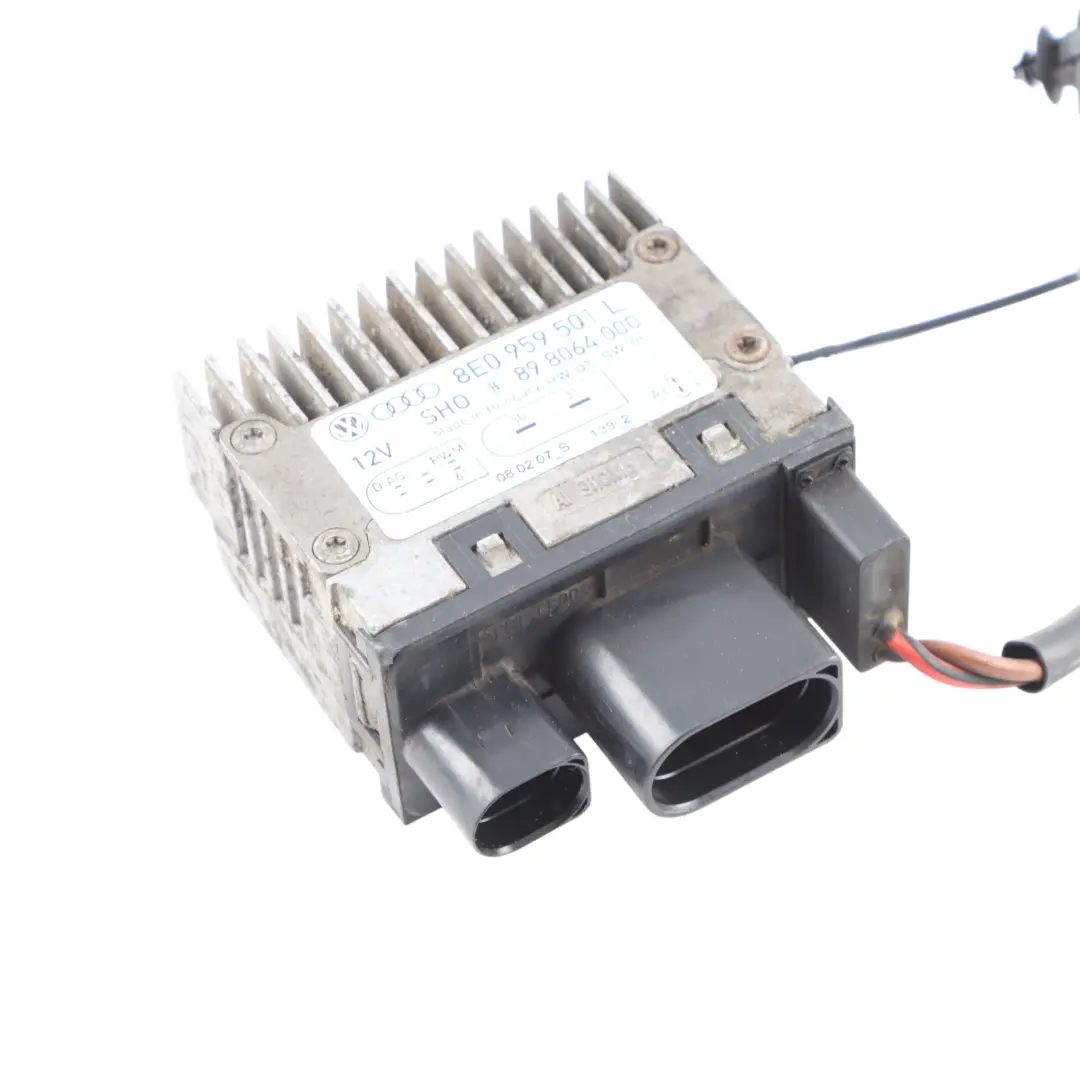 Audi A4 S4 B7 Module Commande Électrique Ventilateur Radiateur - SKU 8E0959501L - Numéro de pièce 8E0959501L