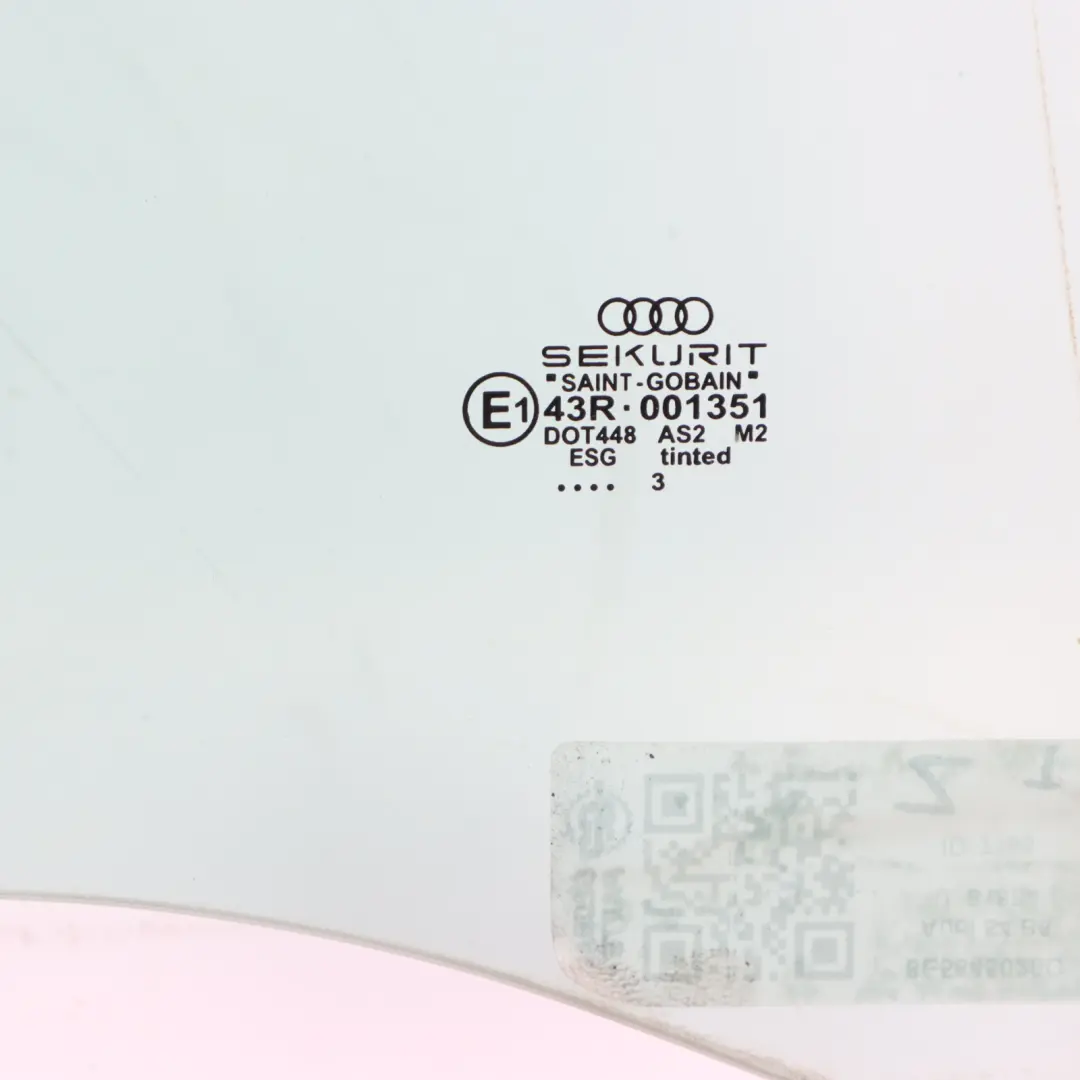 Door Window Glass Glazing AS2 Right O/S to Audi S4 B6 Rear with Part number 8E5845026C Audi S4 B6 Rear Door Window Glass Glazing AS2 Right O/S - SKU 8E5845026C - Part number 8E5845026C