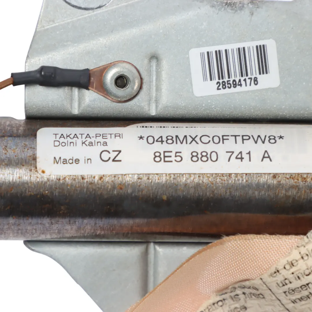 Audi A4 S4 B6 Head Roof Curtain Air Module Left N/S - SKU 8E5880741A - Part number 8E5880741A
