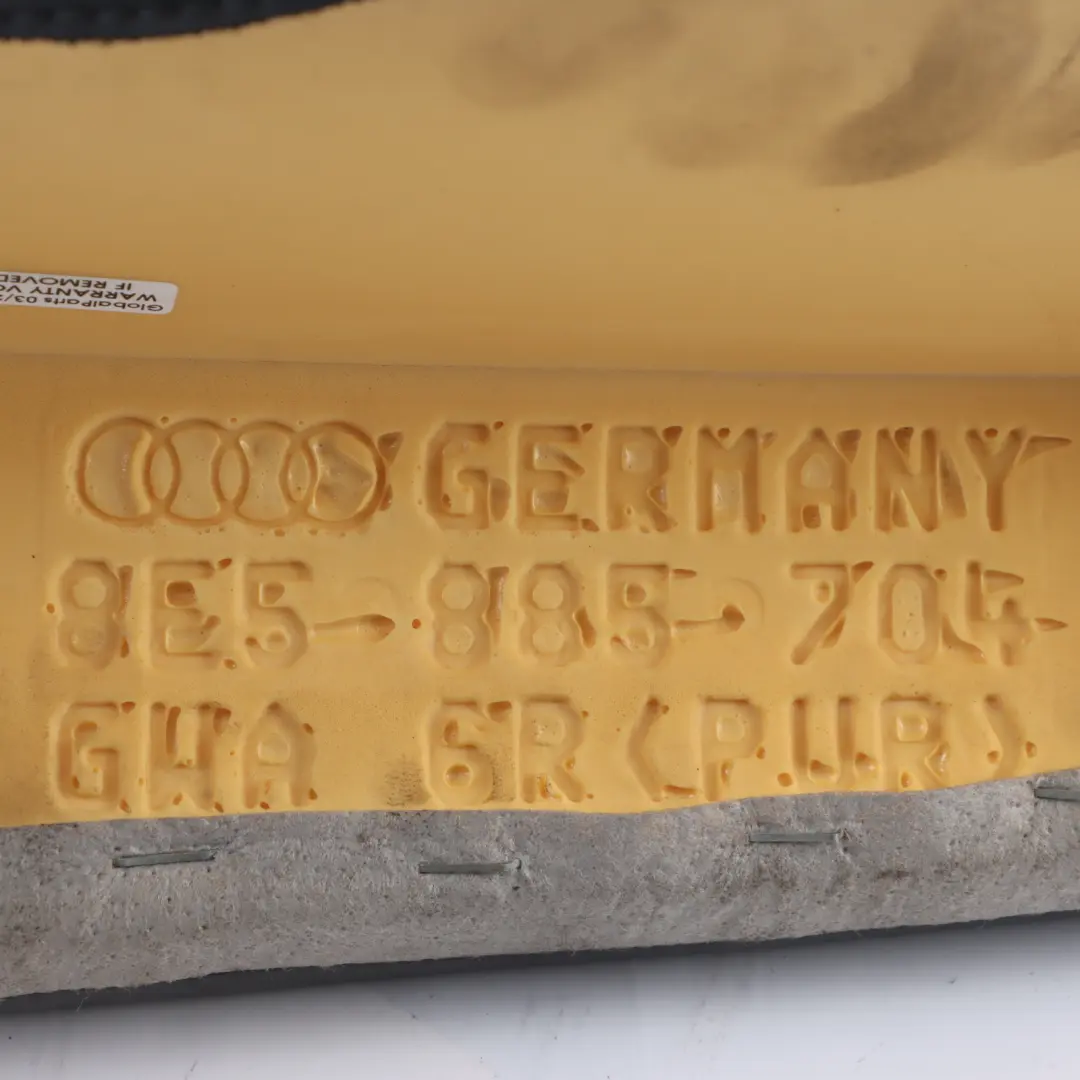 Bench Side Cover Cushion Leather Black Right O/S to Audi S4 B6 Rear Seat with Part number 8E5885704Q Audi S4 B6 Rear Seat Bench Side Cover Cushion Leather Black Right O/S - SKU 8E5885704Q - Part number 8E5885704Q