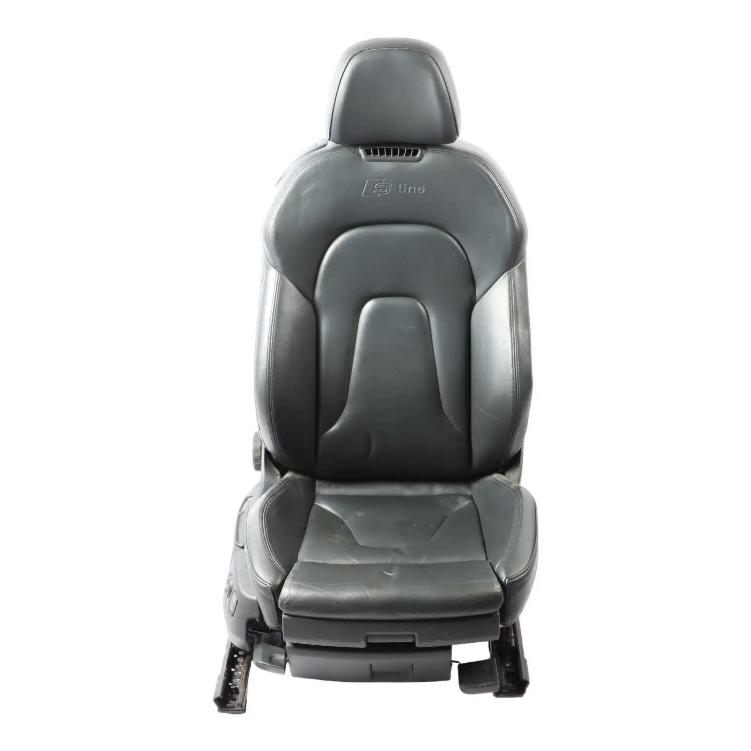 Audi A5 8F Cabrio Front Seat S-Line Heated Ventilated Right O/S Leather Black
