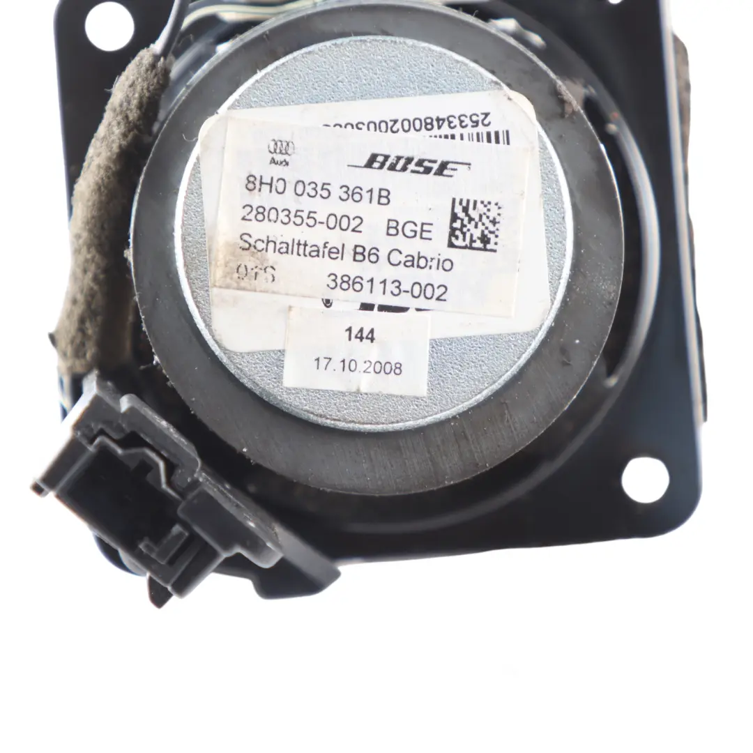 Speaker Bose Dashboard Left Right NO/S to Audi A4 B7 with Part number 8H0035361B Audi A4 B7 Speaker Bose Dashboard Left Right NO/S - SKU 8H0035361B - Part number 8H0035361B