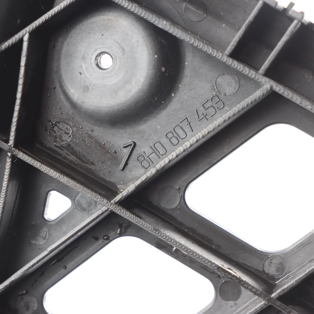 Bumper Mount Bracket Trim Support Left N/S to Audi A4 B8 Cabrio Rear with Part number 8H0807453 Audi A4 B8 Cabrio Rear Bumper Mount Bracket Trim Support Left N/S - SKU 8H0807453 - Part number 8H0807453