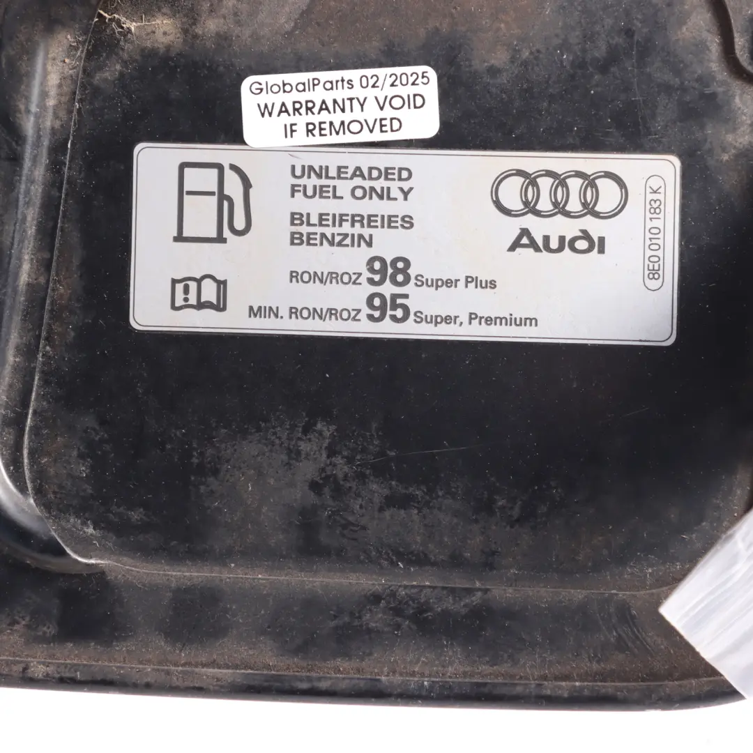 Filler Flap Tank Cap Cover Phantom Black - Z9Y to Audi A4 B7 Cabrio Fuel with Part number 8H0809905 Audi A4 B7 Cabrio Fuel Filler Flap Tank Cap Cover Phantom Black - Z9Y - SKU 8H0809905-PHB - Part number 8H0809905