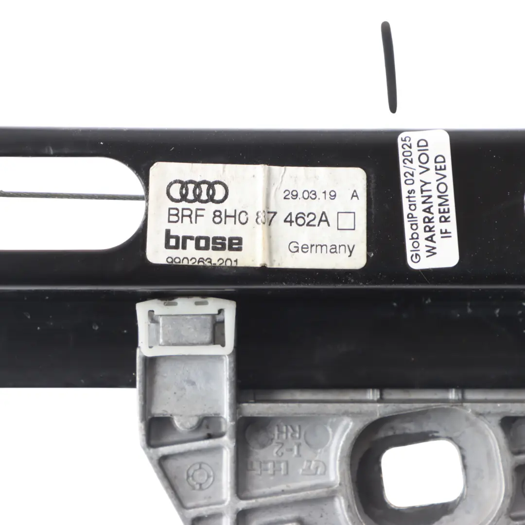 Vorder Tür Elektrischer Fensterheber Regulator Rechts für Audi A4 B8 mit Teilenummer 8H0837462A Audi A4 B8 Vorder Tür Elektrischer Fensterheber Regulator Rechts - SKU 8H0837462A - Teilenummer 8H0837462A