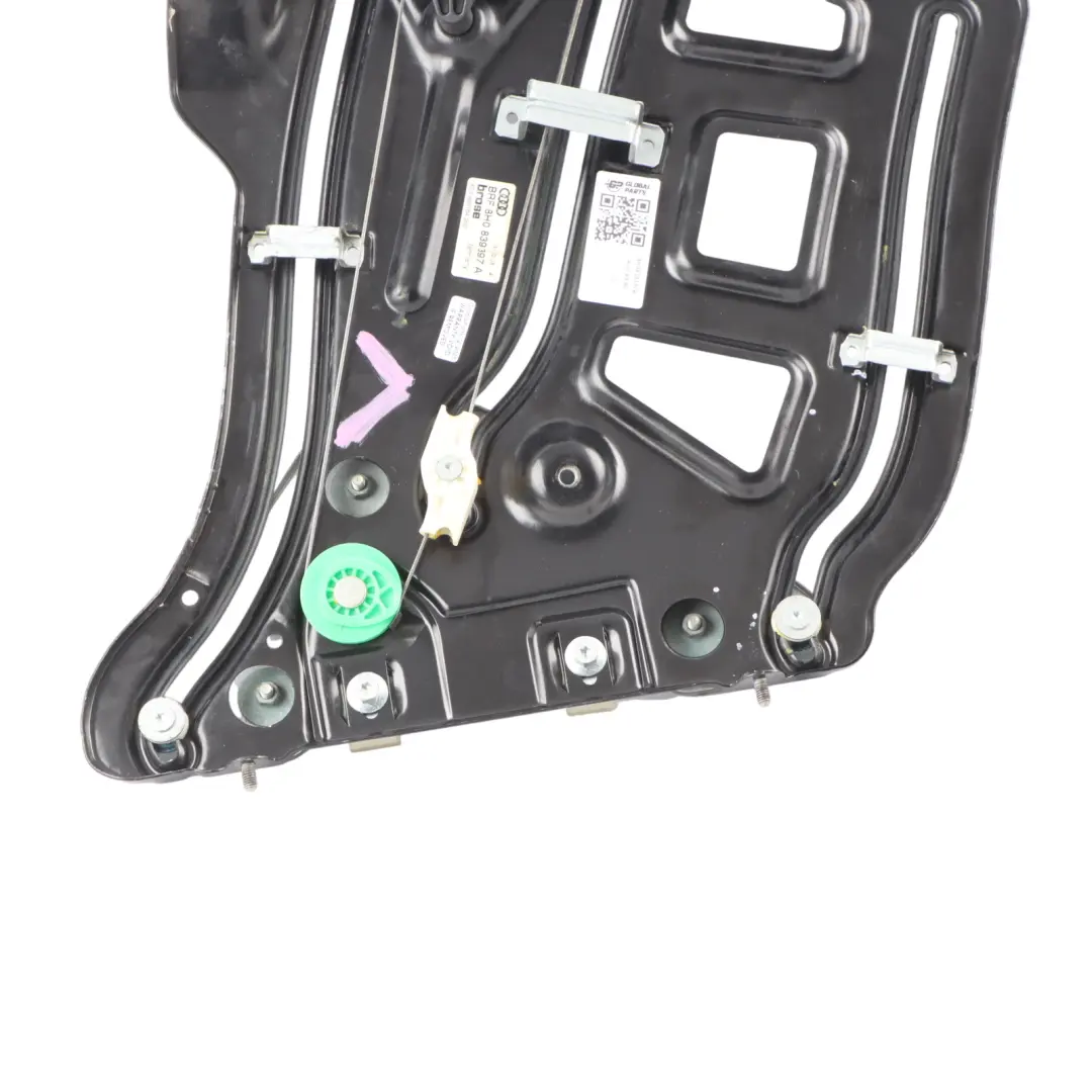 Audi A4 B7 Cabrio Rear Window Lifter Regulator Mechanism Left N/S - SKU 8H0839397A - Part number 8H0839397A
