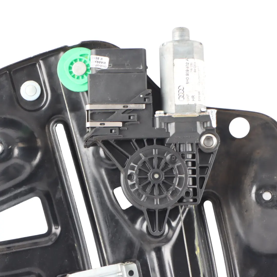 Window Lifter Regulator Mechanism Right O/S to Audi A4 B7 Cabrio Rear with Part number 8H0839398A Audi A4 B7 Cabrio Rear Window Lifter Regulator Mechanism Right O/S - SKU 8H0839398A - Part number 8H0839398A