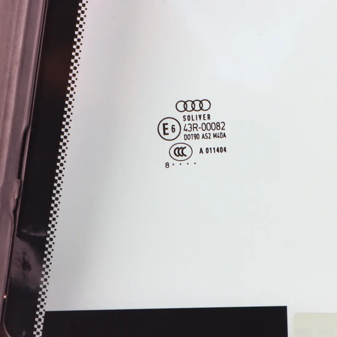 Vitre Latérale Arrière Gauche AS2 pour Audi A4 B7 Cabriolet à propos du numéro de pièce 8H0845299 Audi A4 B7 Cabriolet Vitre Latérale Arrière Gauche AS2 - SKU 8H0845299 - Numéro de pièce 8H0845299