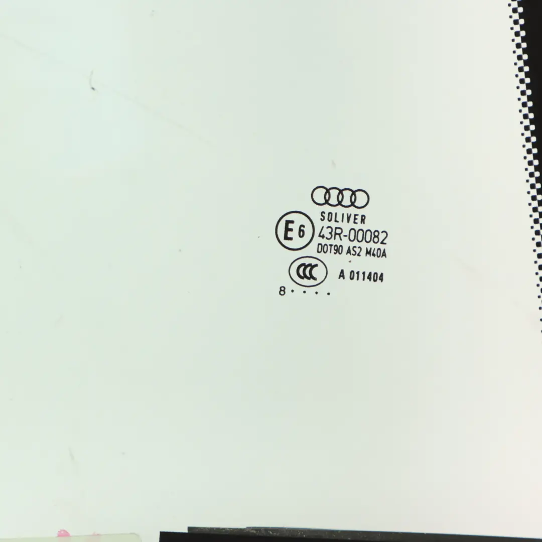 Audi A4 B7 Convertible Rear Quarter Side Window Glass Right O/S AS2 - SKU 8H0845300 - Part number 8H0845300