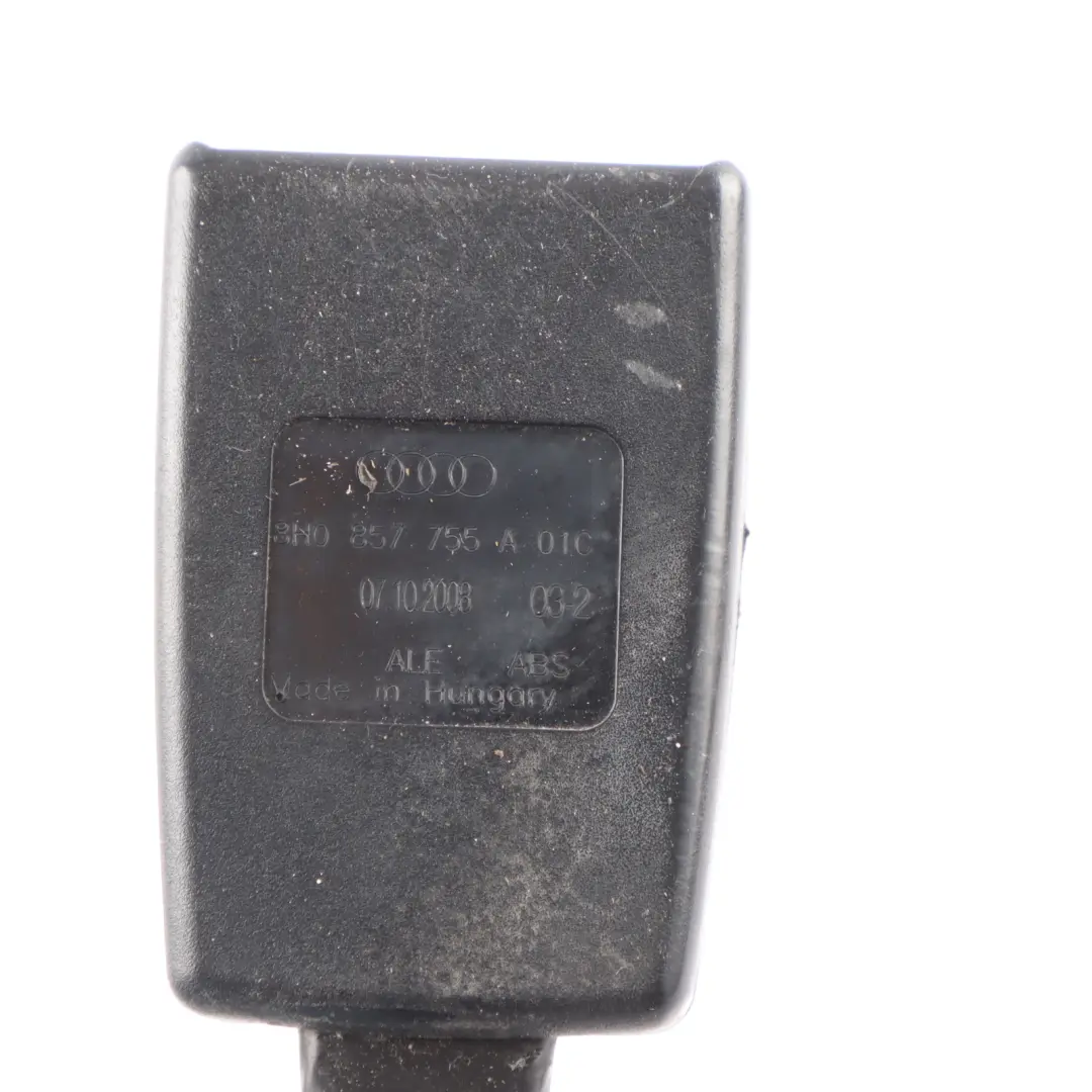 Front Seat Belt Catch Buckle Stalk Left N/S Audi A4 B7 Cabrio - SKU 8H0857755A - Part number 8H0857755A