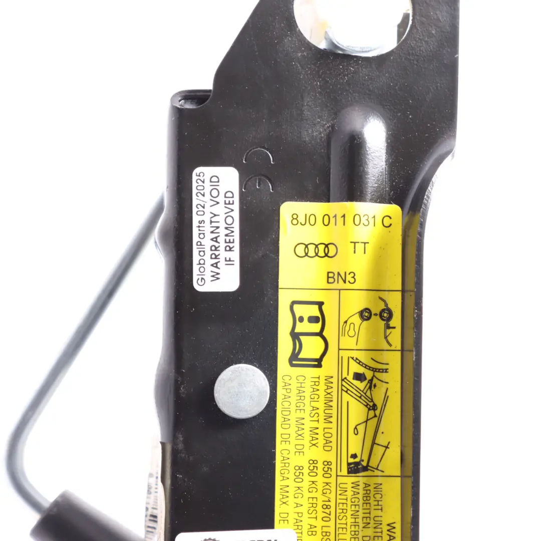 Strumento Emergenza Jack Auto Sollevatore Ruota Scorta per Audi TTS 8J con numero di parte 8J0011031C Audi TTS 8J Strumento Emergenza Jack Auto Sollevatore Ruota Scorta - SKU 8J0011031C - Numero di parte 8J0011031C