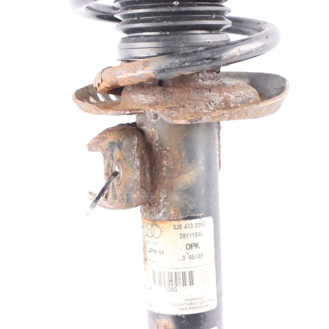 Strut Front Left Right N/O/S Shock Absorber to Audi TTS 8J Spring with Part number 8J0413029G Audi TTS 8J Spring Strut Front Left Right N/O/S Shock Absorber - SKU 8J0413029G - Part number 8J0413029G