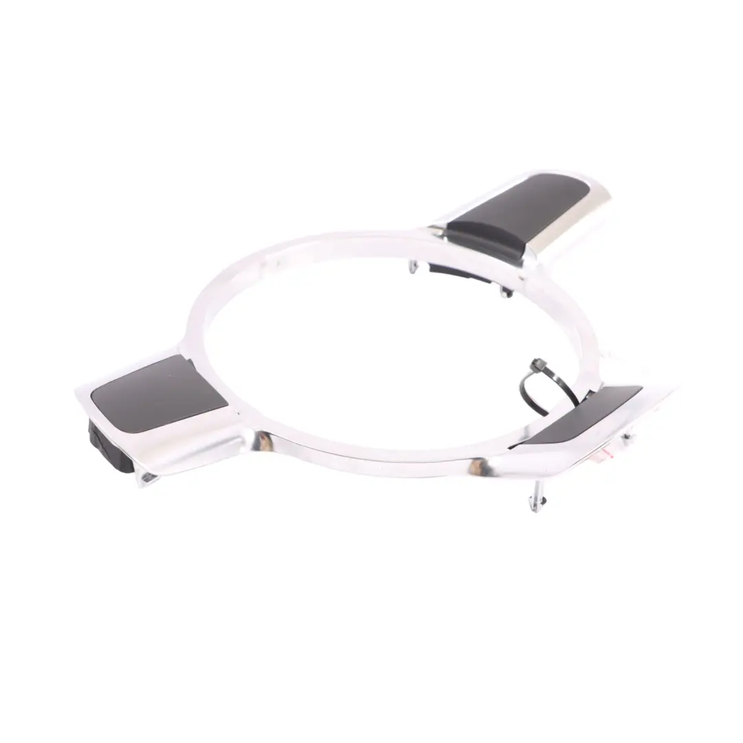 Steering Wheel Trim Cover Frame Chrome to Audi Q7 4L with Part number 8J0419686 Audi Q7 4L Steering Wheel Trim Cover Frame Chrome - SKU 8J0419686 - Part number 8J0419686