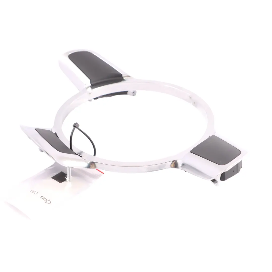 Steering Wheel Trim Cover Frame Chrome to Audi Q7 4L with Part number 8J0419686 Audi Q7 4L Steering Wheel Trim Cover Frame Chrome - SKU 8J0419686 - Part number 8J0419686