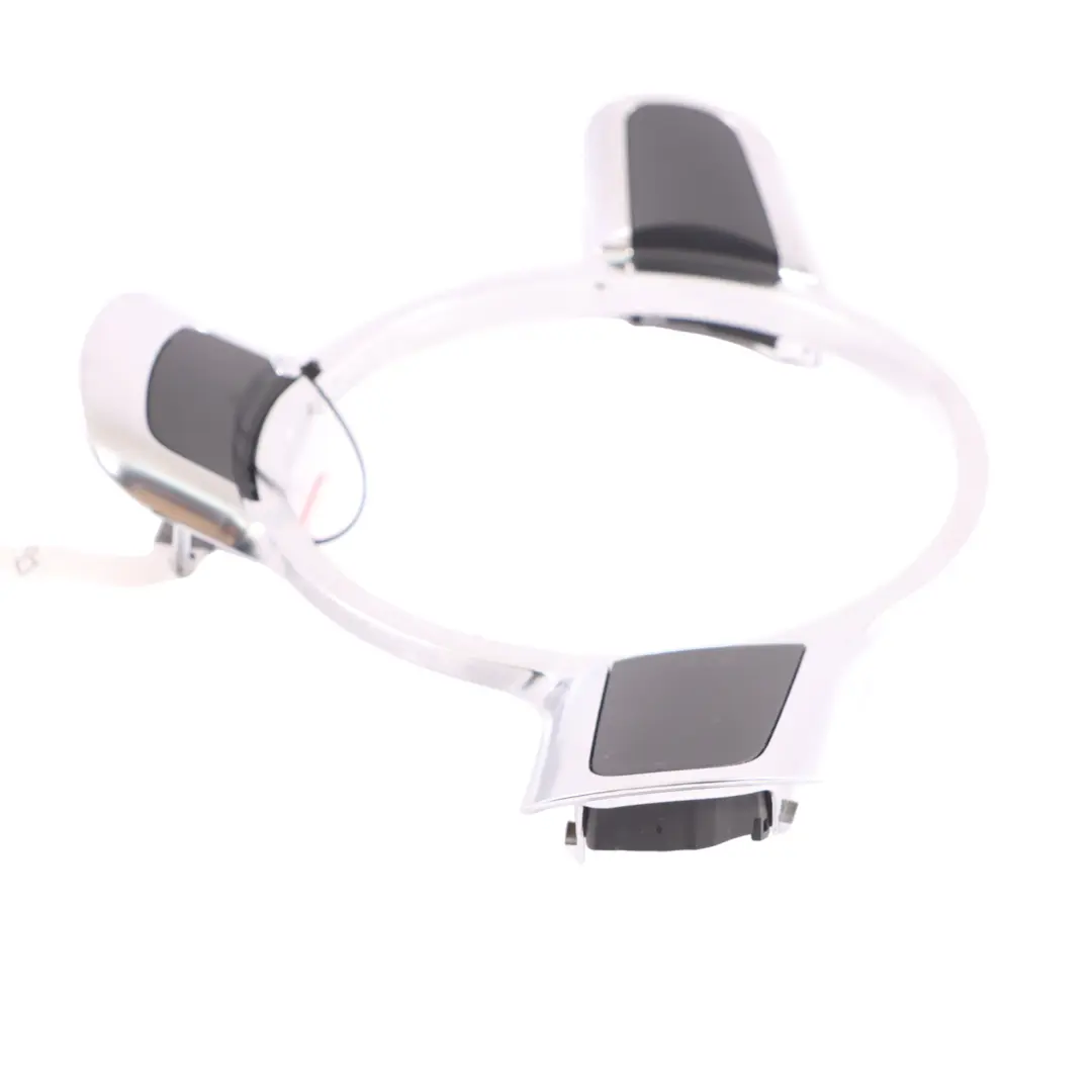 Steering Wheel Trim Cover Frame Chrome to Audi Q7 4L with Part number 8J0419686 Audi Q7 4L Steering Wheel Trim Cover Frame Chrome - SKU 8J0419686 - Part number 8J0419686