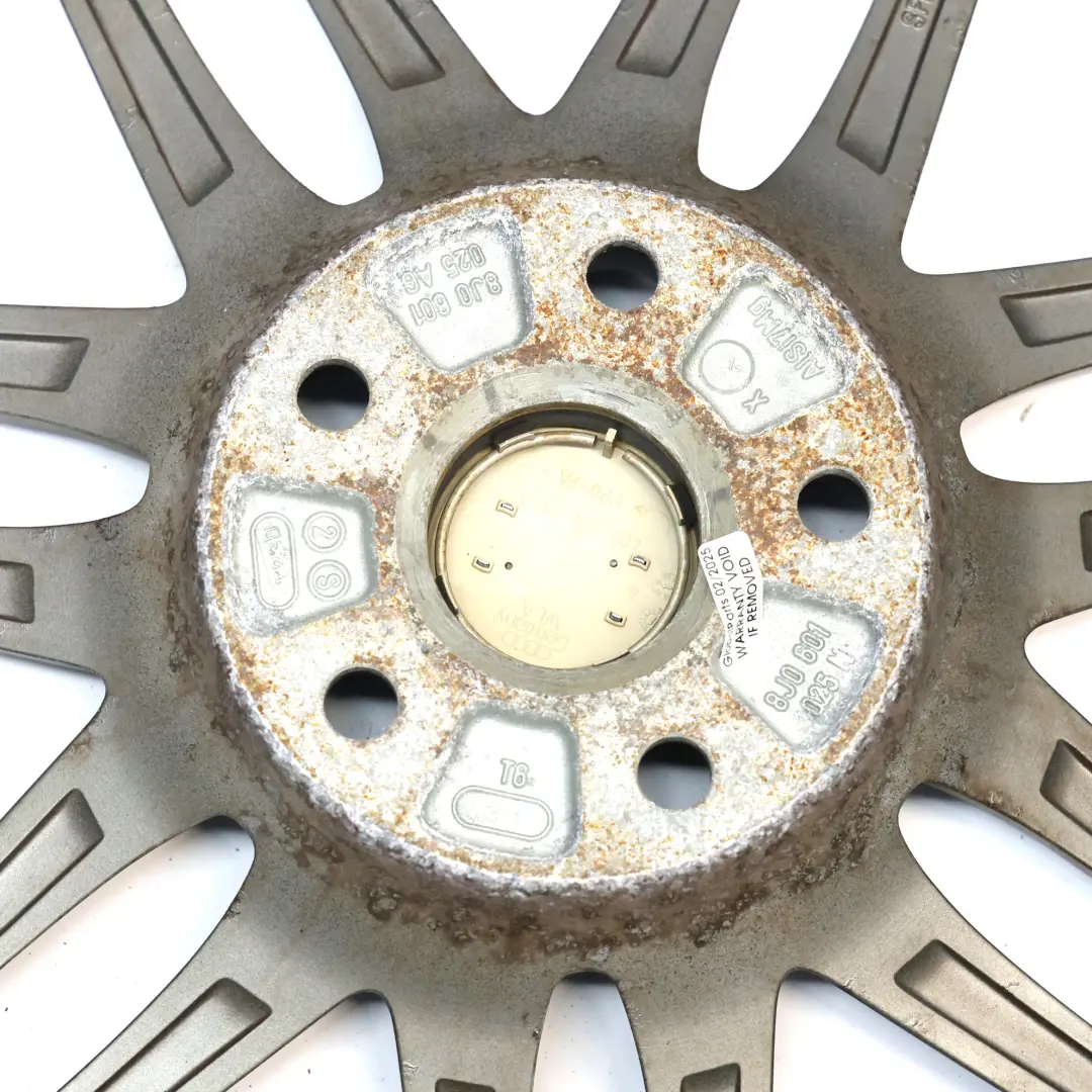 Mk2 8J Silver Alloy Wheel Rim 19" 9J ET:52 Double Spoke to Audi TT with Part number 8J0601025N Audi TT Mk2 8J Silver Alloy Wheel Rim 19" 9J ET:52 Double Spoke - SKU 8J0601025N-1 - Part number 8J0601025N