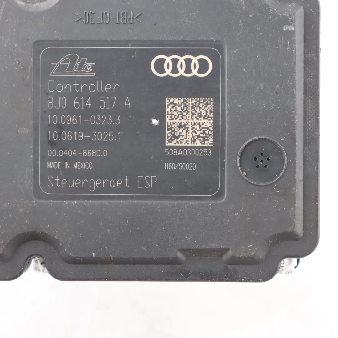 Pompa Freno ABS Controllo Idraulico Frenatura per Audi TT 8J 2.0 TFSI con numero di parte 8J0614517A Audi TT 8J 2.0 TFSI Pompa Freno ABS Controllo Idraulico Frenatura - SKU 8J0614517A - Numero di parte 8J0614517A