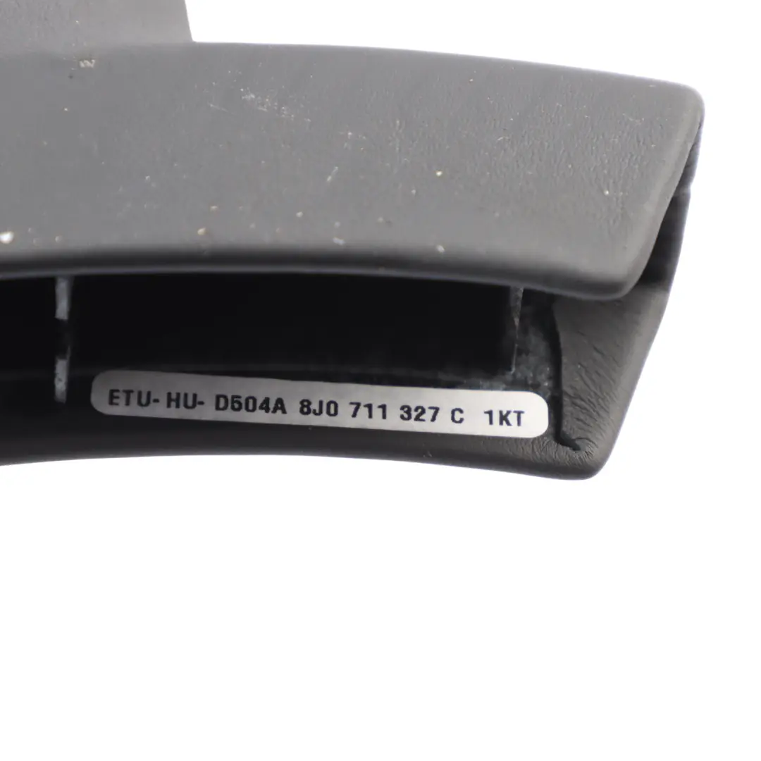 Audi TT 8J Handbrake Lever Grip Trim Panel Covering Black Leather - SKU 8J0711327C - Part number 8J0711327C