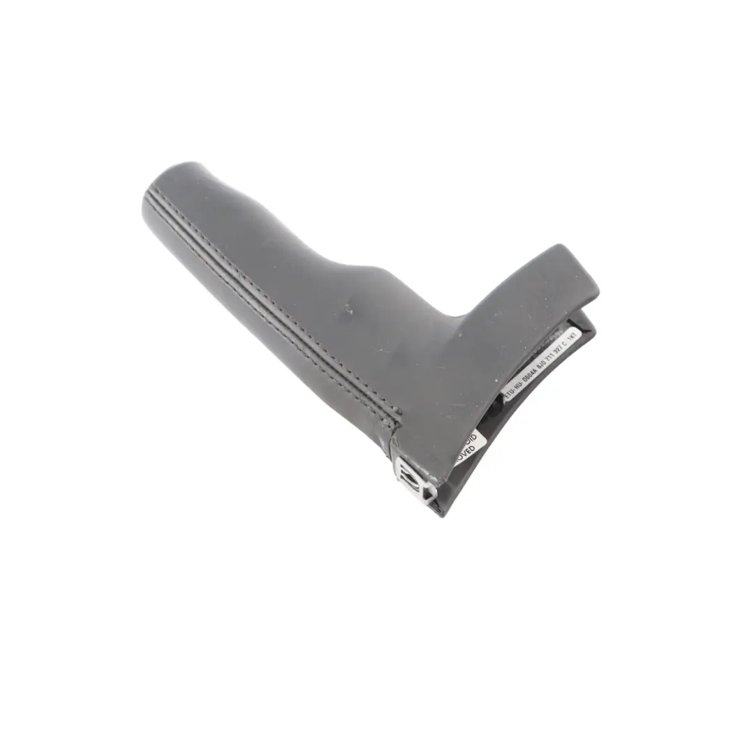 Audi TT 8J Manopola Freno Mano Rivestimento Pannello Pelle Nera - SKU 8J0711327C - Numero di parte 8J0711327C
