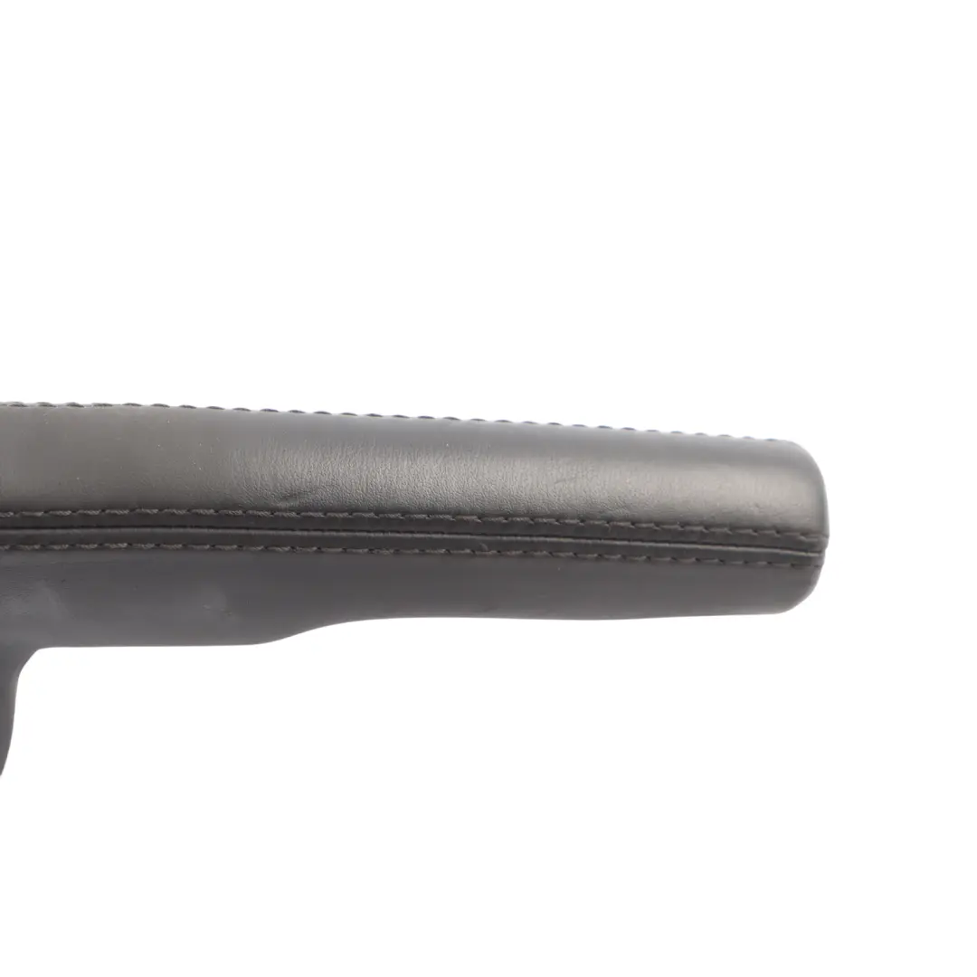 Audi TT 8J Handbrake Lever Grip Trim Panel Covering Black Leather - SKU 8J0711327C - Part number 8J0711327C