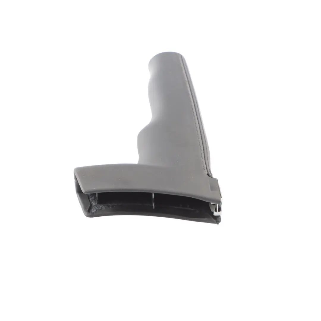 Audi TT 8J Handbrake Lever Grip Trim Panel Covering Black Leather - SKU 8J0711327C - Part number 8J0711327C