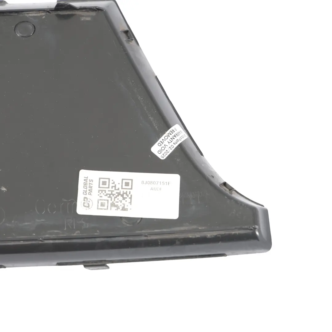 Audi TT 8J Paraurti Anteriore Fendinebbia Lampada Sinistra Griglia - SKU 8J0807151F - Numero di parte 8J0807151F